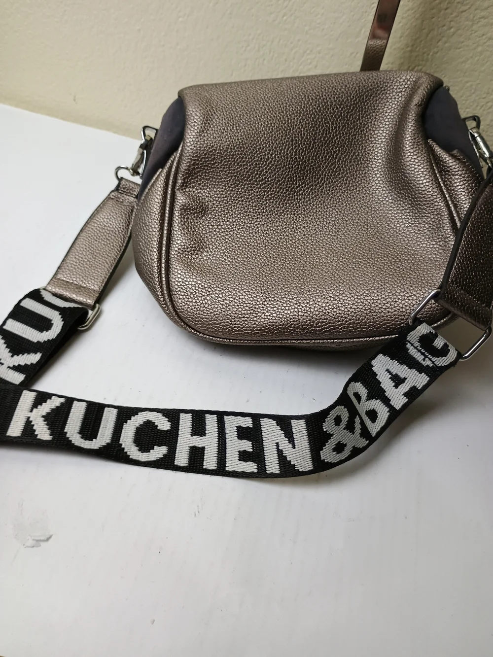 Kuchen & Bag Black and Brown Men's  Sling Bag Metallic - Unisex